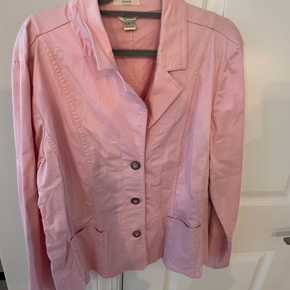 Christopher & Banks Pink Women's XL Jacket